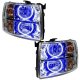 For 2007-2013 Chevrolet Silverado SMD Headlights - Round Style Oracle