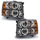 For 2007-2013 Chevrolet Silverado PLASMA Headlights - Round Style Oracle