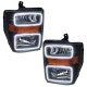 For 2008-2010 Ford F250/350 LED Headlights - Black Oracle