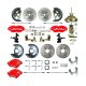 1969-1969 Chevrolet Nova Front and Rear Brake Conversion Kit The Right Stuff AFXDC25DZ