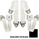 1964 C2 Corvette Seat Belts- Lift Latch - Black