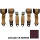 1974-1975 C3 Corvette CA Maroon Lap And Shoulder Conv Seat Belts