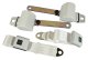 Seat Belts OE Retractable Lap - White For 1966-1967 Corvette