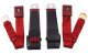 Seat Belts- OE Retractable Lap - Red For 1968 Corvette