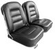 Leather Seat Covers- Black For 1965 Corvette