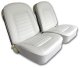 Leather Seat Covers- White For 1966 Corvette