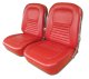 Leather Seat Covers- Red For 1967 Corvette