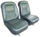 Leather Seat Covers- Teal For 1967 Corvette