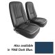 Leather Seat Covers- Dark Blue For 1968 Corvette