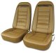 Leather Seat Covers Dark Saddle Leather/Vinyl Original For 1973 Corvette