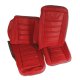 Leather Seat Covers- Red 100%-Leather For 1972 Corvette