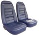 Leather Seat Covers Royal Blue 100%-Leather For 1972 Corvette