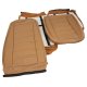 Leather Seat Covers Medium Saddle 100%-Leather For 1973-1974 Corvette