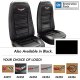 Embroidered OE Style Seat Covers Black Leather/Vinyl For 1975 Corvette