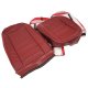 Leather Seat Covers Oxblood Leather/Vinyl Original For 1975 Corvette