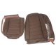 Leather Seat Covers Dark Brown 100%-Leather For 1976-1978 Corvette