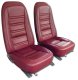 Leather-Like Vinyl Seat Covers Firethorn For 1976 Corvette