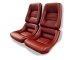 Leather-Like Vinyl Seat Covers Red 4" Bolster For 1982 Corvette