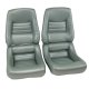 Leather-Like Vinyl Seat Covers Silvergreen 4" Bolster For 1982 Corvette