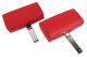 Headrests- Red Complete Leather For 1966 Corvette