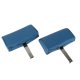 Headrests- Bright Blue Complete Leather For 1967 Corvette