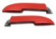 Armrest Assemblies W/Chrome Ends - Red For 1958 Corvette