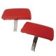 Headrests Red Complete W/Vinyl Covers For 1968-1969 Corvette