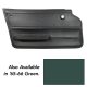 Door Panel- Green Coupe W/Felt LH For 1965-1966 Corvette