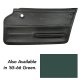 Door Panel- Green Coupe W/Felt RH For 1965-1966 Corvette