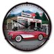 LED Clock- Red Mobilgas For 1957 Corvette