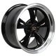 Bullitt Wheel - Black Machined Lip 17x9 For 1994-2004 Ford Mustang