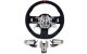 2015-2019 Ford Mustang GT350 D Style Steering Wheel with Red Trim