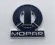 Mopar "M" Emblem - Black, Adhesive Backed - Premium Replacement Badge