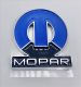 Mopar "M" Emblem - Blue, Adhesive Backed - High-Quality Reproduction Badge