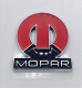 Mopar "M" Emblem - Red, Adhesive Backed - Premium Restoration Badge