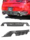 2017-2021 Infiniti Q60 3.0t Rear Diffuser [Unpainted] - KB11235 Stillen Exterior Styling