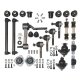 1963-1982 C2 C3 Corvette Front End Rebuild Kit Deluxe - Poly Bushings