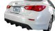 2014-17 Infiniti Q50 Rear Diffuser [Matte Black] - KB11222MB Stillen Exterior Styling