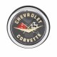 1962 Corvette Gold Rear Emblem Assembly, Sold as Each