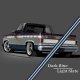 1981-91 GM Full-Size Truck 2-Tone Paint Break Stripe Kit, Dark Blue/Light Slate