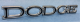 1969 Dodge Dart "DODGE" Trunk Lid Emblem - 2-Pin Mount, 6 5/8" x 13/16" (2901813)